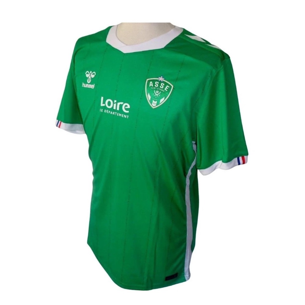 Hummel AS Saint-Etienne ASSE Home Jersey Green Mens XL Soccer Shirt HM0332669
